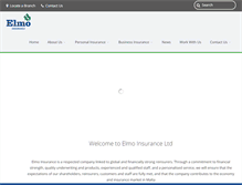 Tablet Screenshot of elmoinsurance.com